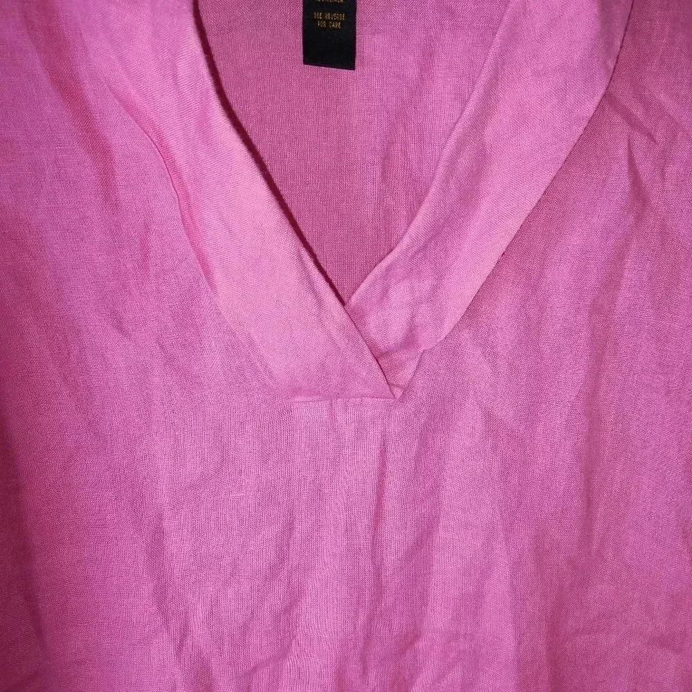 British India Irish Womens Linen Pink Shirt
